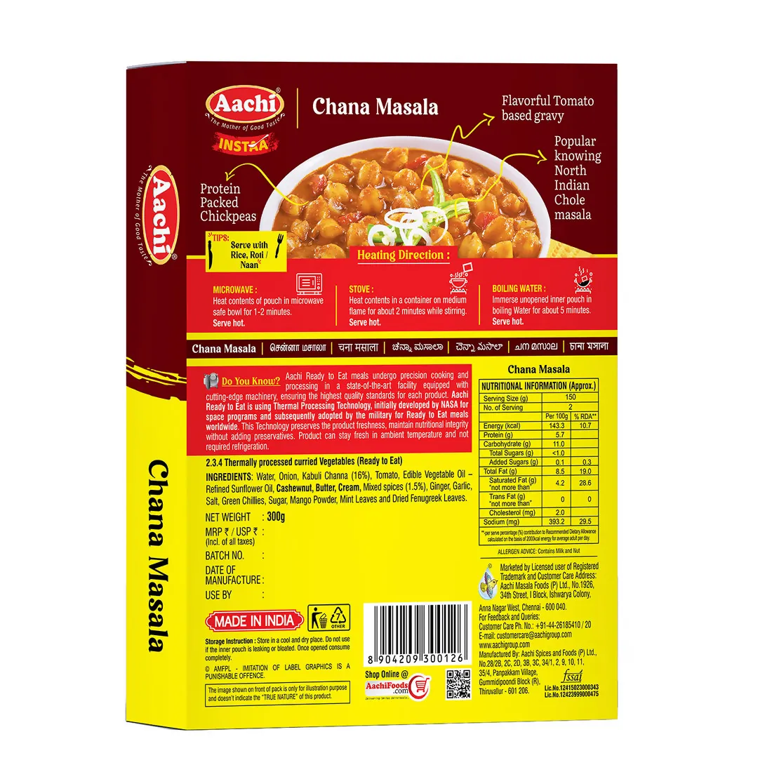 Aachi Instant Chana Masala