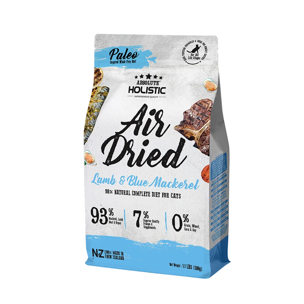 Absolute Holistic Cat Air-Dried Mackerel & Lamb 500g