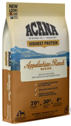 ACANA Dry Food: Appalachian Ranch Recipe