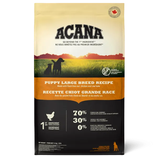 ACANA Puppy Large Breed Recipe Dry Dog Food, 11.4kg