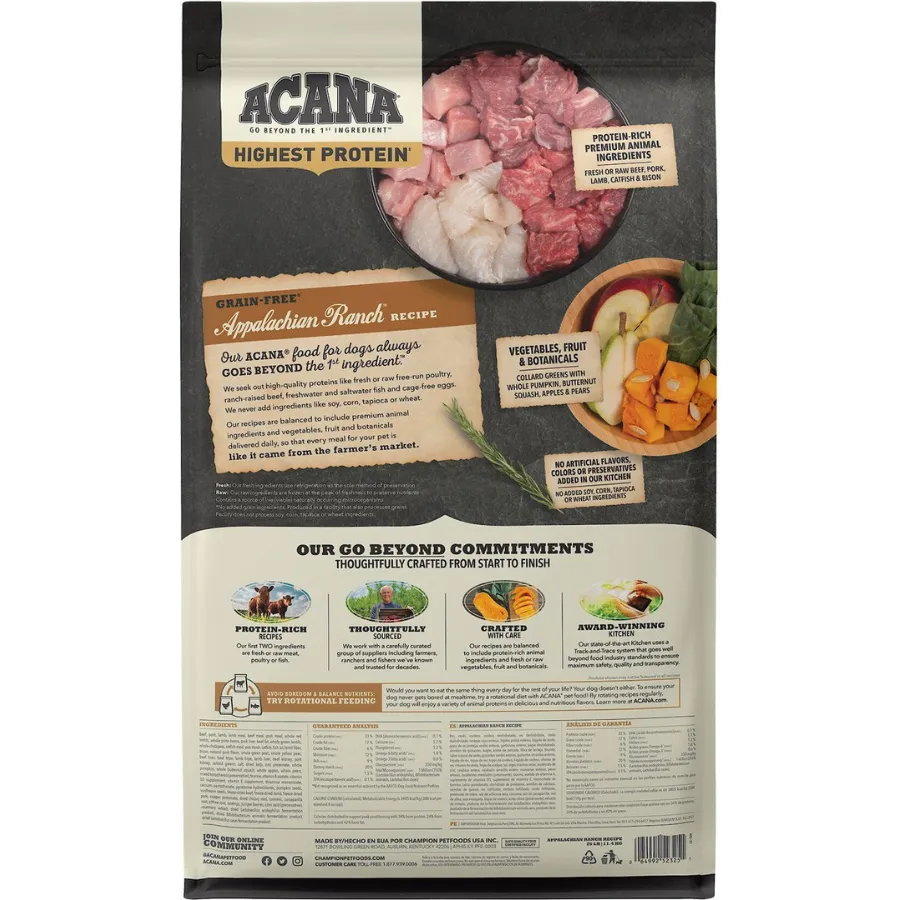 Acana Regionals Appalachian Ranch Grain-Free Dog Food