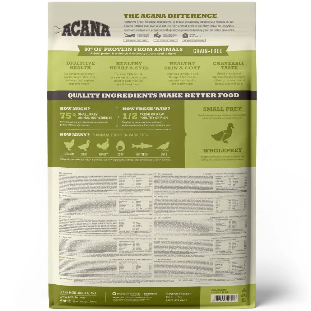 ACANA Regionals Grasslands Grain-Free Dry Cat Food