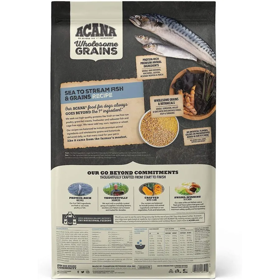 Acana Wholesome Grains Sea To Stream Dry Dog Food