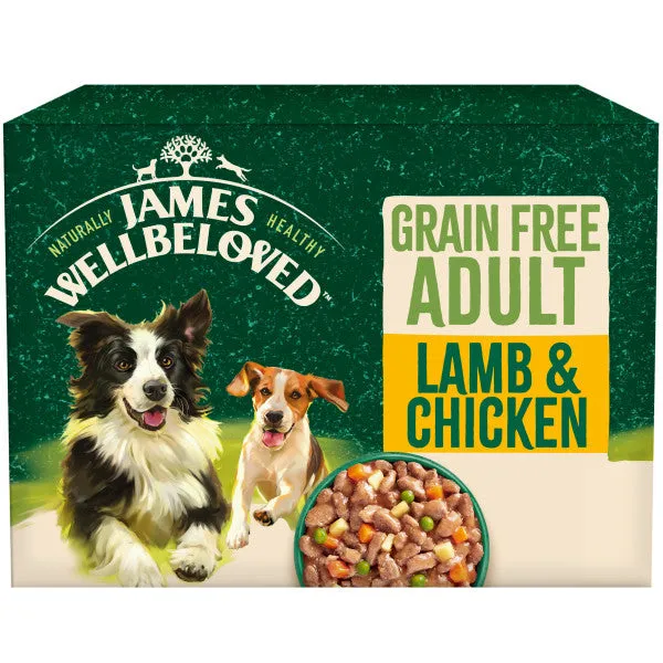 Adult Lamb & Chicken in Gravy Grain Free Wet Dog Food Pouches