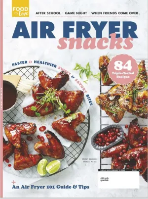 Air Fryer Snacks - 84 Recipes, Air Fryer 101   Safety Information, Hacks and Tips. Snacks include: Gluten-free Chicken Nuggets, Peanut Butter Brownies, Bacon & Leek Frittatas & More!