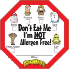 Allergen Alert Labels for Food Packages 24 Pack