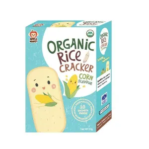 Apple Monkey Organic Rice Crackers - Corn