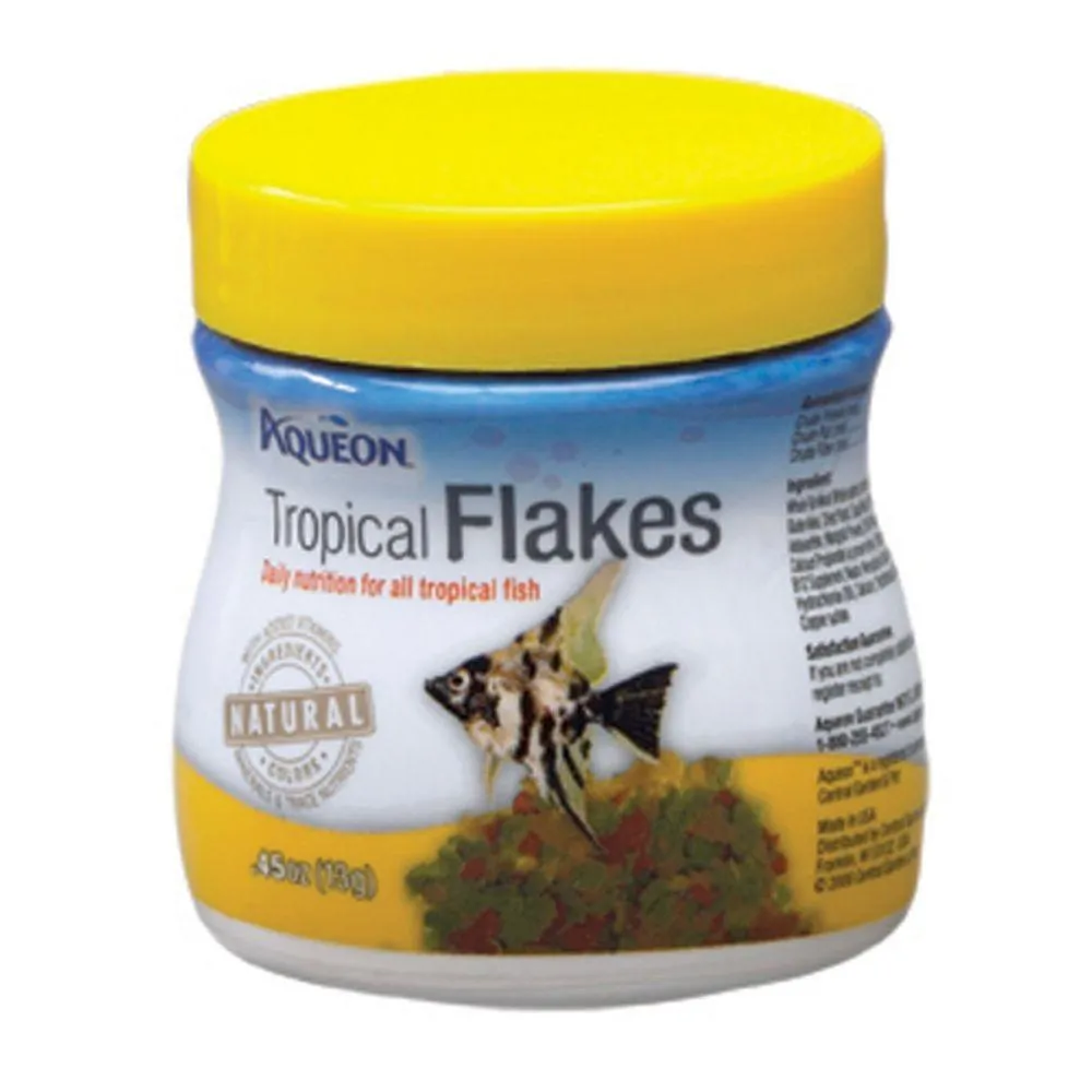 Aqueon Tropical Flaked Fish Food .45oz Jar