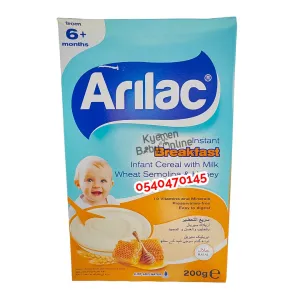 Arilac Infant Cereal With Milk [Wheat, Semolina And Honey] (200g) 6m 