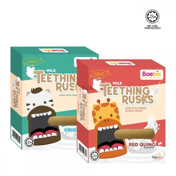 Baebis Teething Rusk Red Quinoa -  90g (6m )