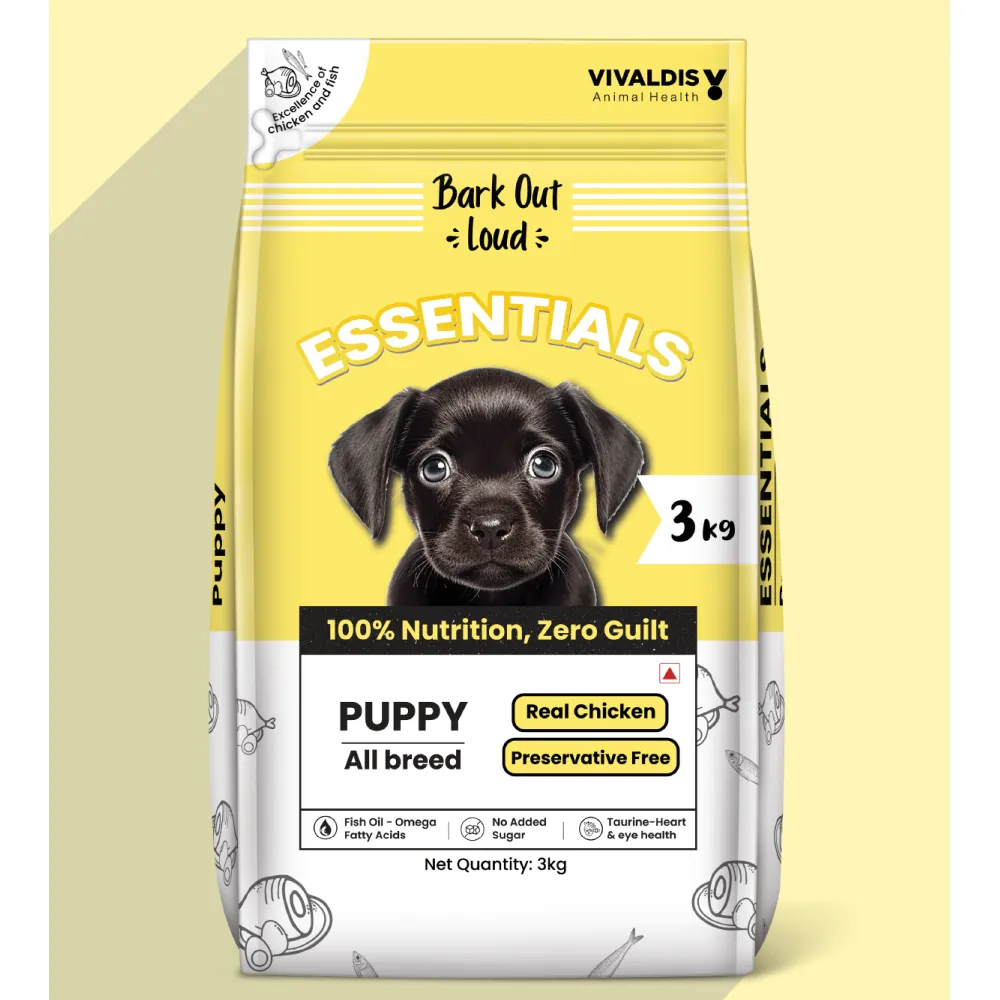 Bark Out Loud Essentials Real Chicken All Breed Puppy Dog Dry Food