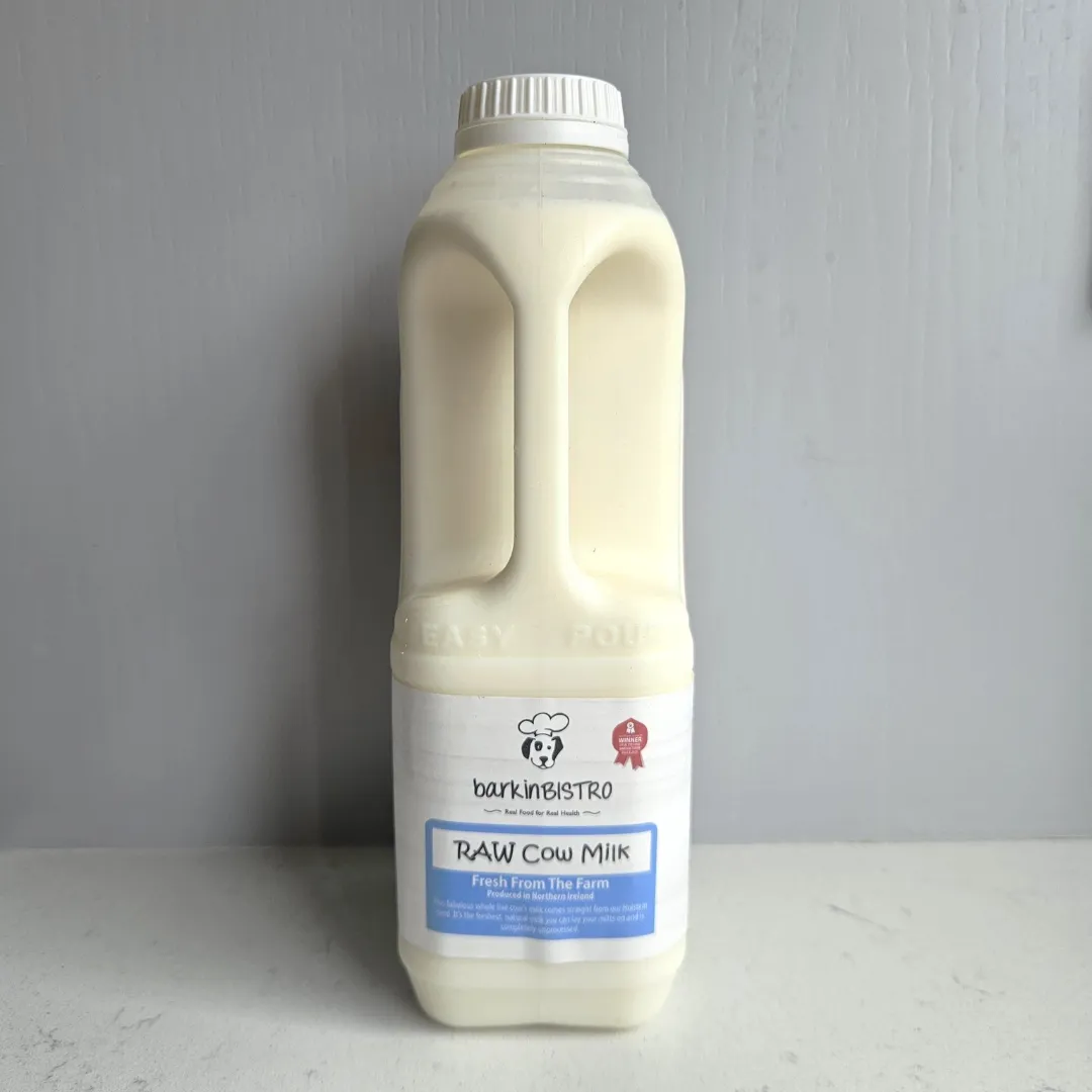 Barkin Bistro Raw Cow Milk for Pets 1L