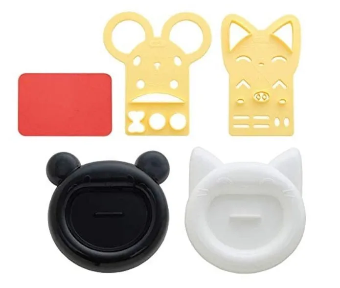 Bear & Cat Curry Rice Mould Set