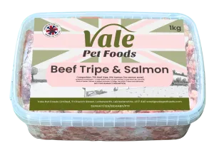 Beef Tripe & Salmon 1kg