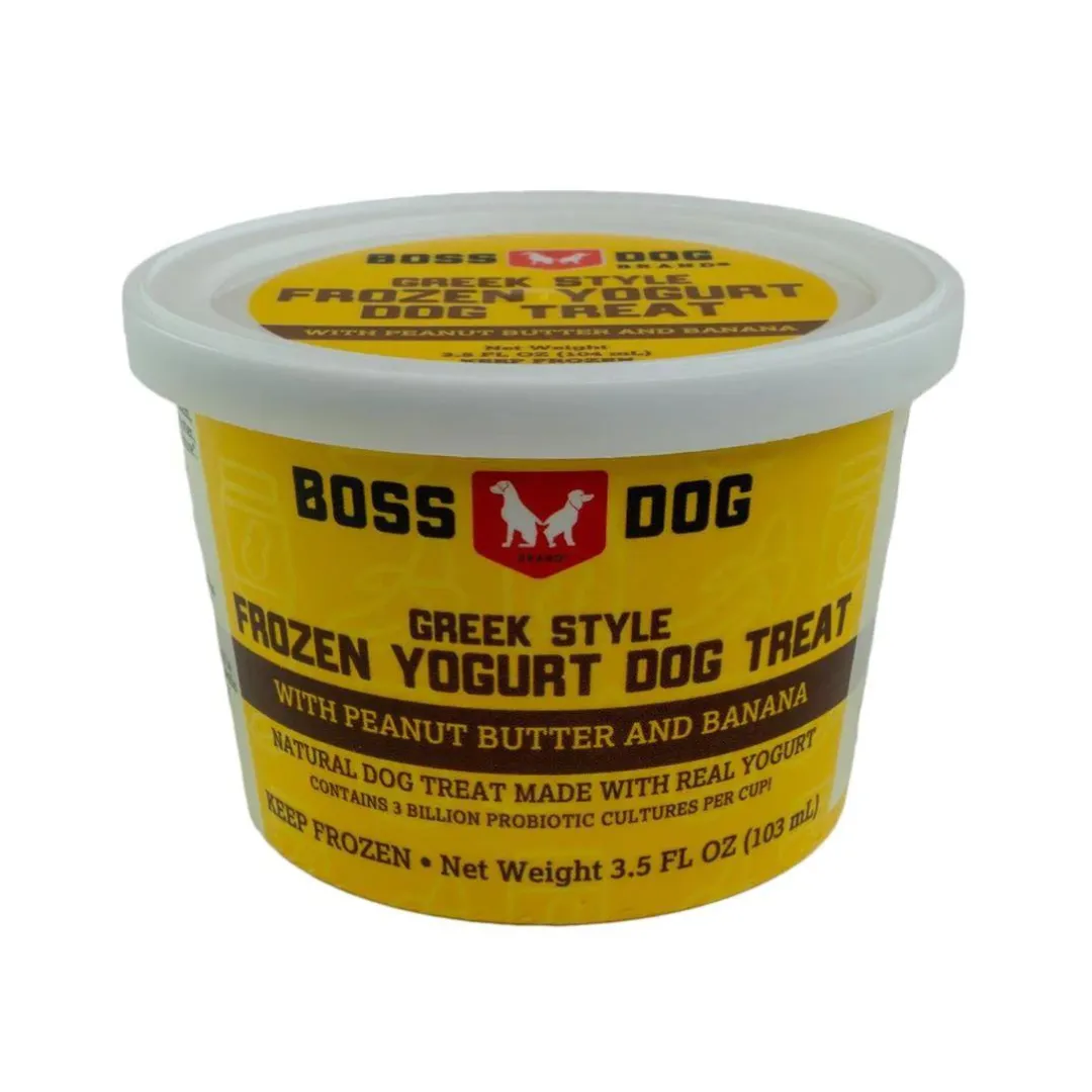 Boss Dog Frozen Yogurt- Peanut Butter & Banana Dog & Cat Treat