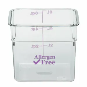 Cambro 18SFSCW441 Stackable Food Storage Container with Clear Lid