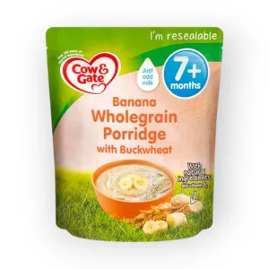 Cow Gate Banana Wholegrain Porridge with Buckwheat 7 M  200g