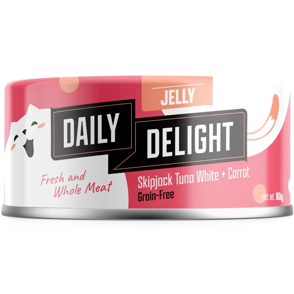 Daily Delight Skipjack Tuna White with Carrot in Jelly Canned Cat Food 80g