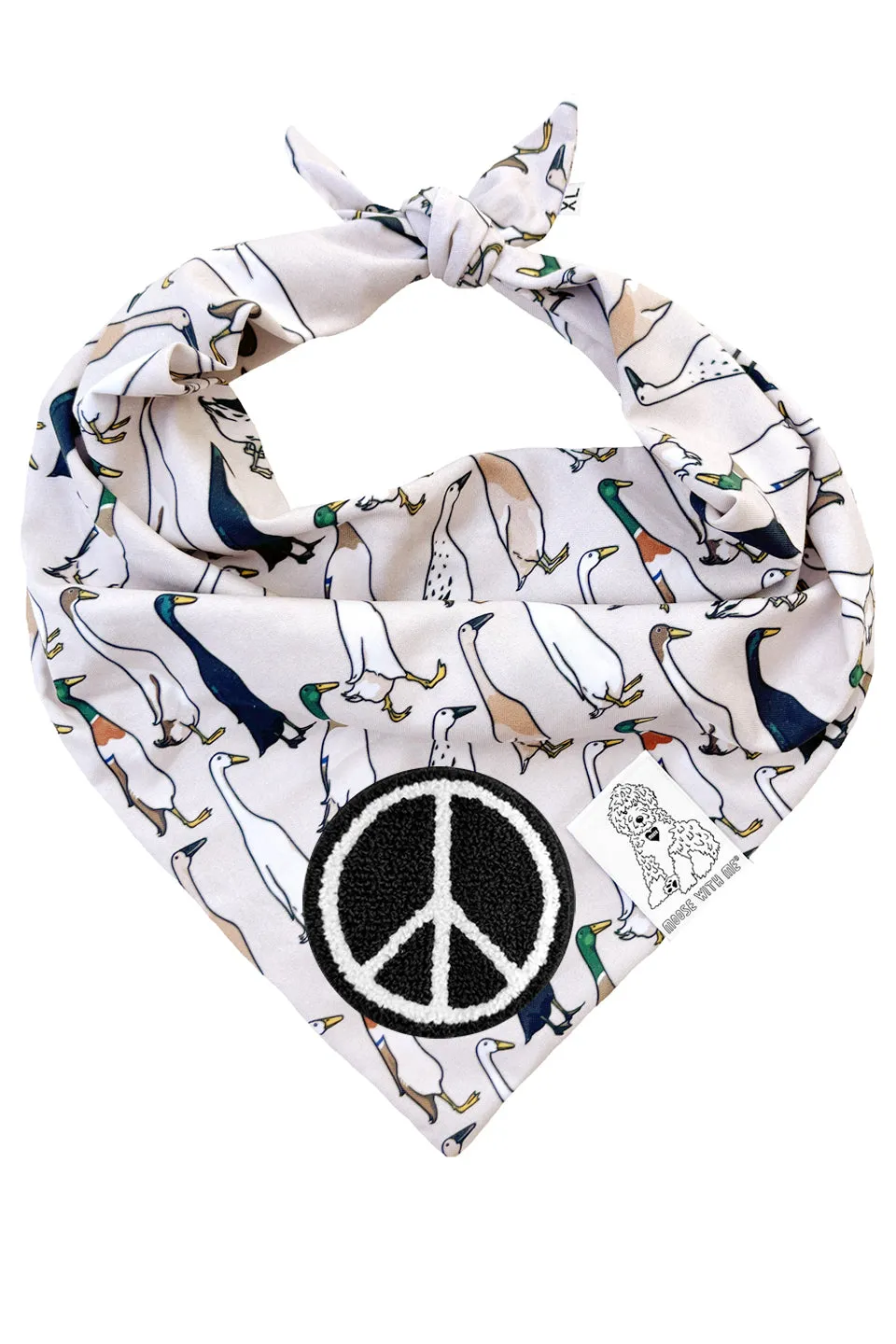 ★Dog Bandana Duck - Customize with Interchangeable Velcro Patches