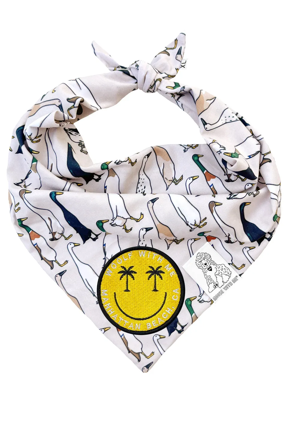 ★Dog Bandana Duck - Customize with Interchangeable Velcro Patches