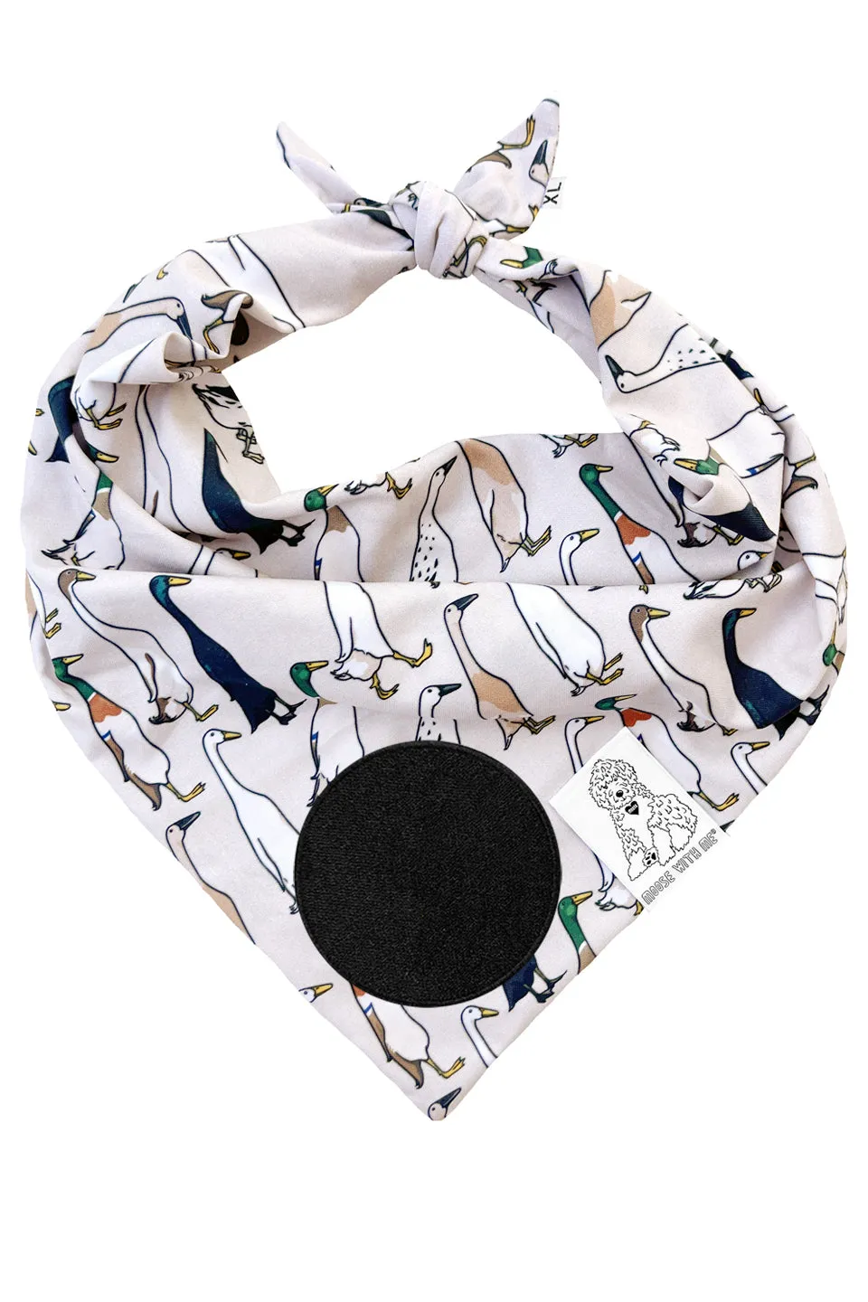 ★Dog Bandana Duck - Customize with Interchangeable Velcro Patches