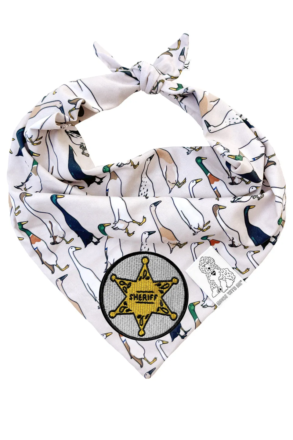 ★Dog Bandana Duck - Customize with Interchangeable Velcro Patches