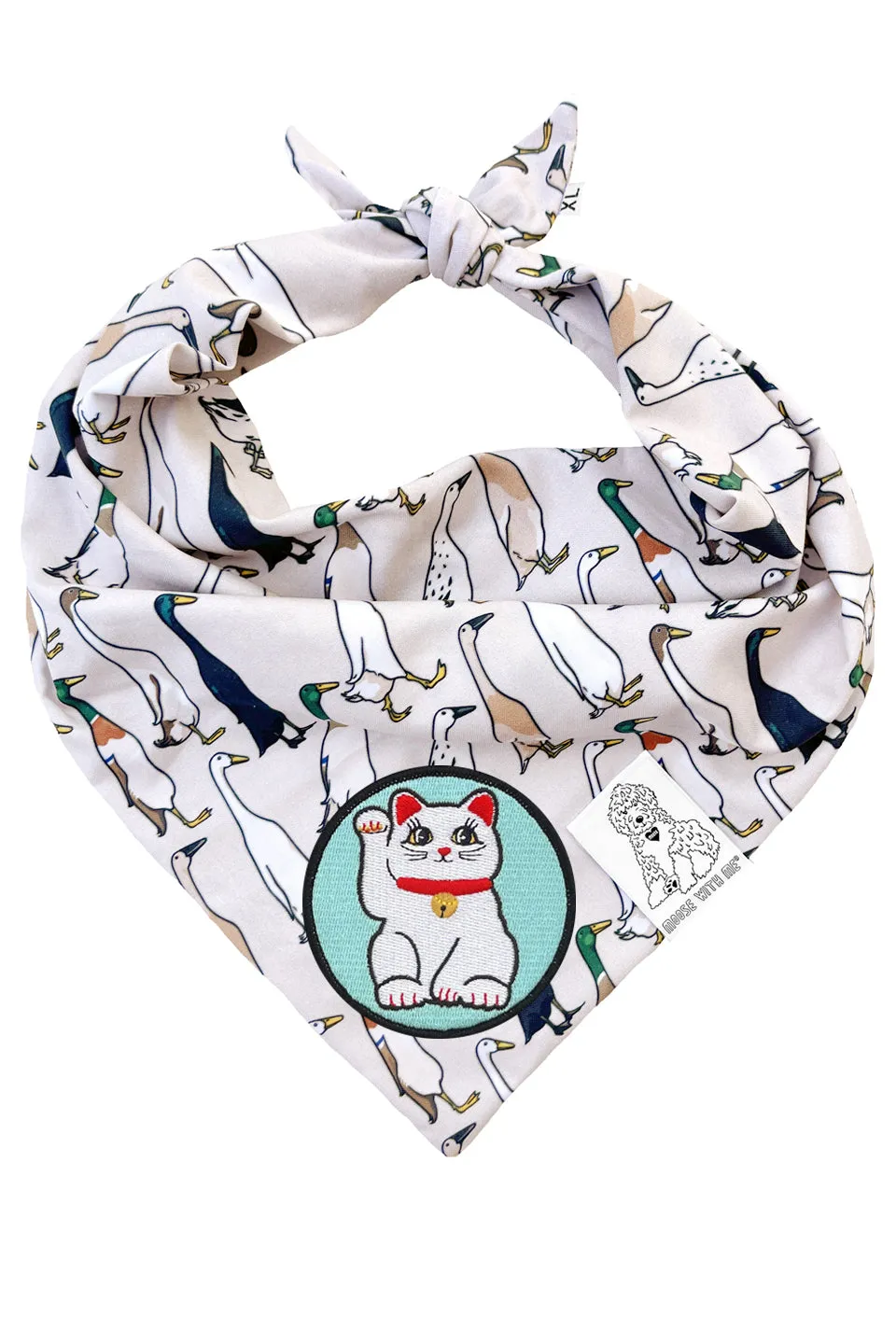 ★Dog Bandana Duck - Customize with Interchangeable Velcro Patches