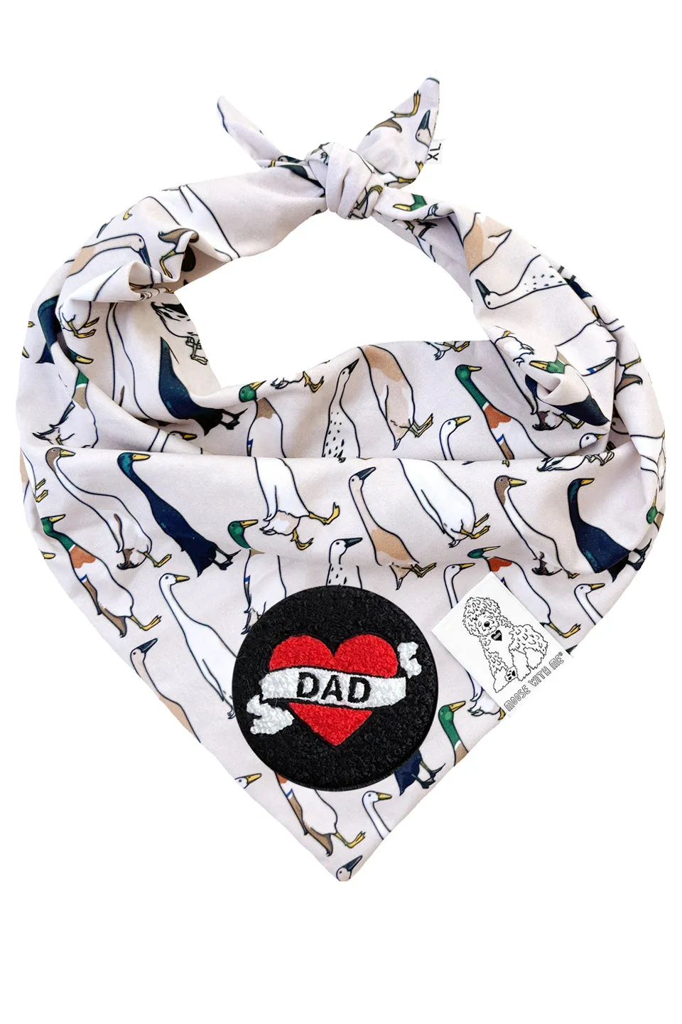 ★Dog Bandana Duck - Customize with Interchangeable Velcro Patches