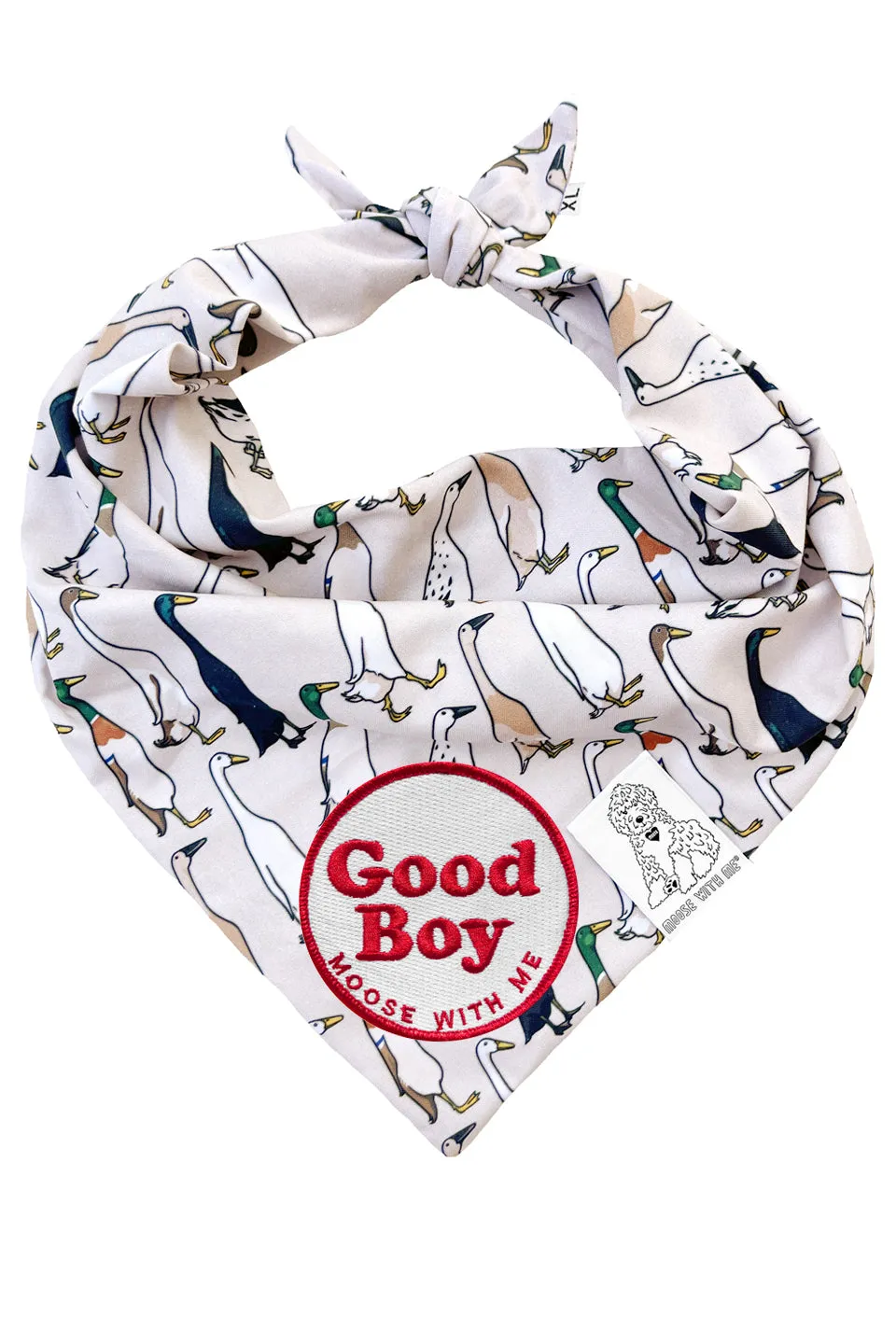 ★Dog Bandana Duck - Customize with Interchangeable Velcro Patches