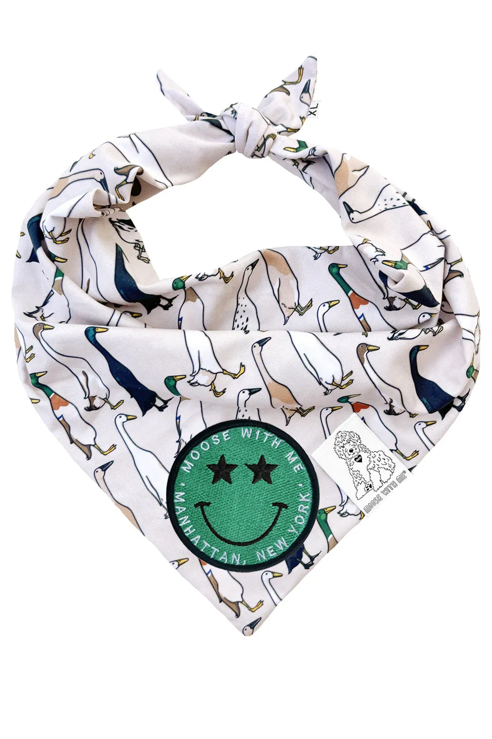 ★Dog Bandana Duck - Customize with Interchangeable Velcro Patches