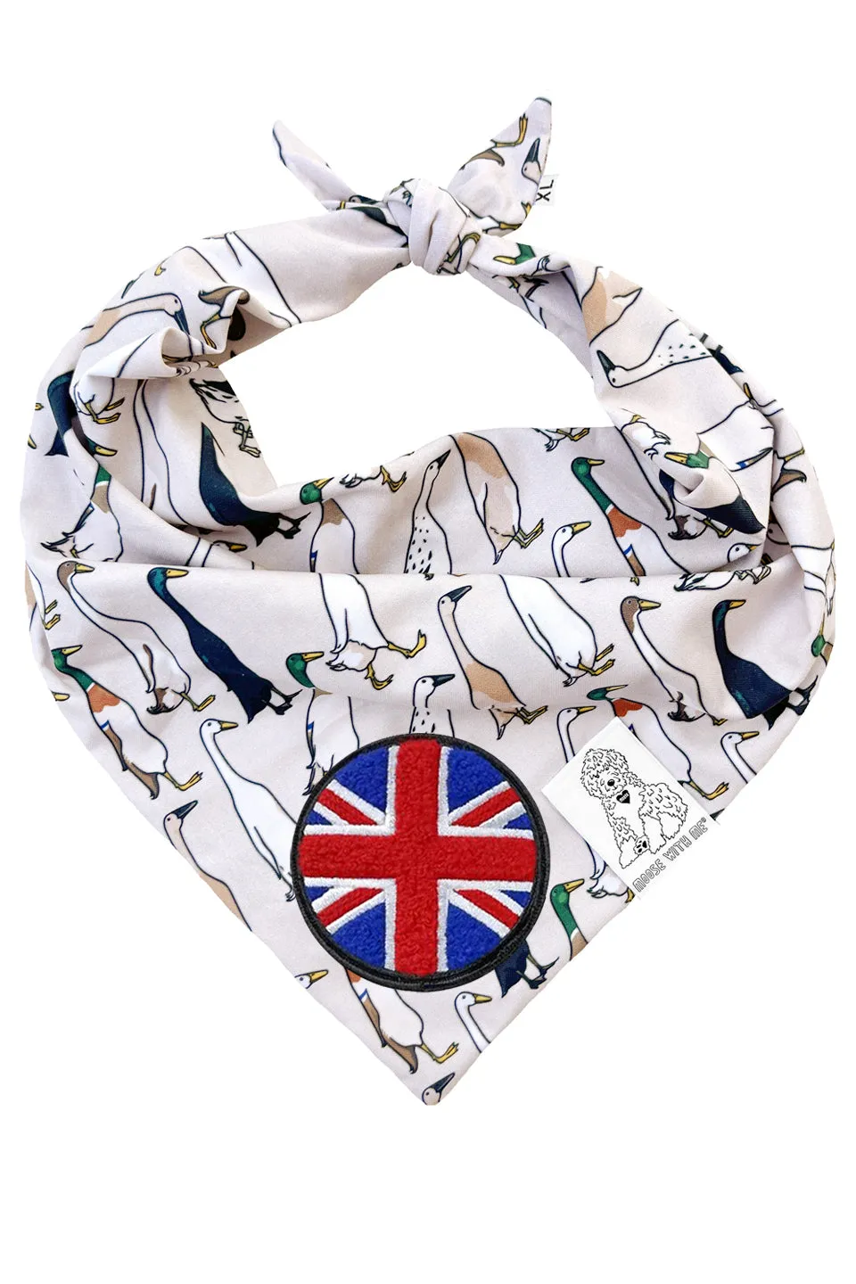 ★Dog Bandana Duck - Customize with Interchangeable Velcro Patches