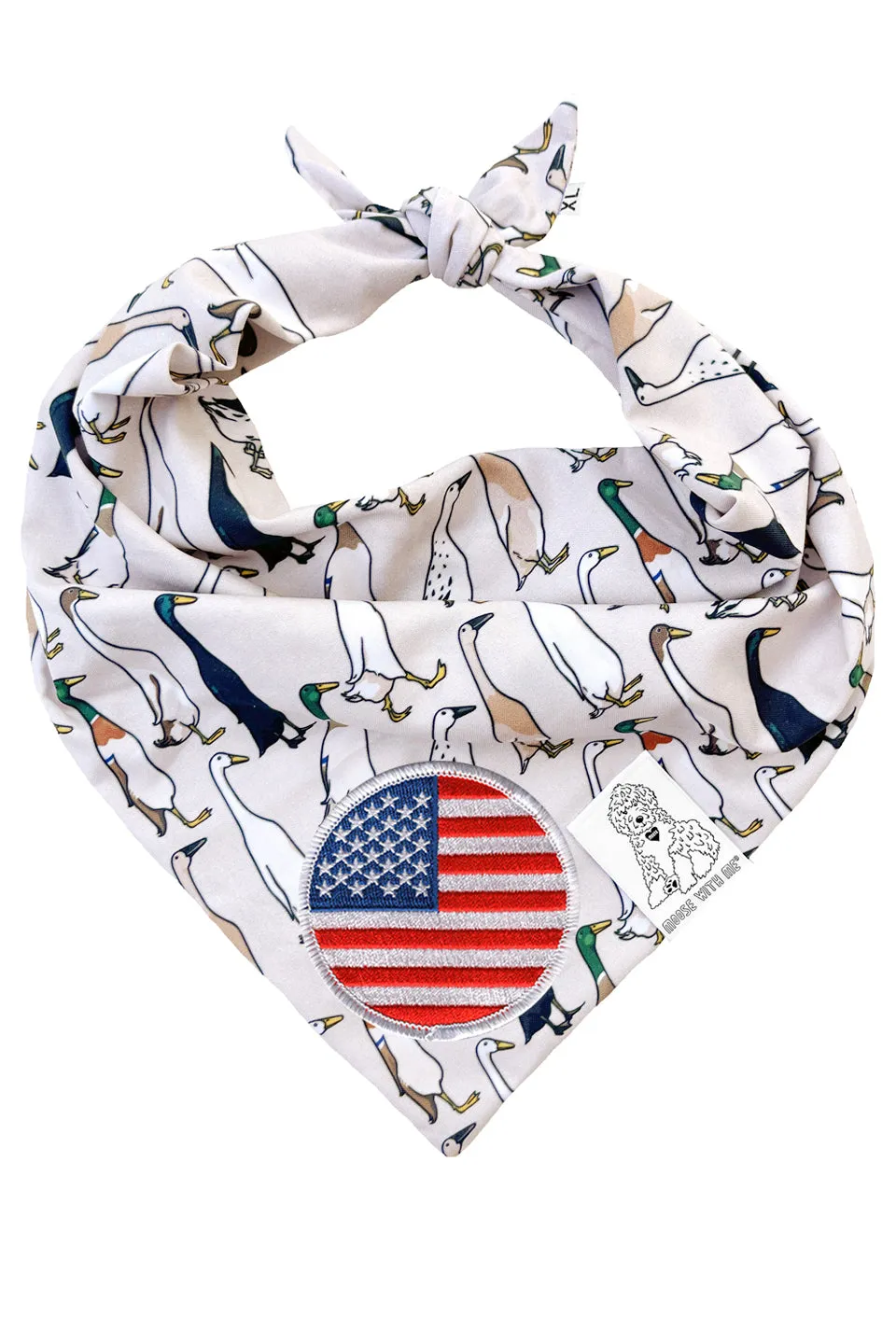 ★Dog Bandana Duck - Customize with Interchangeable Velcro Patches