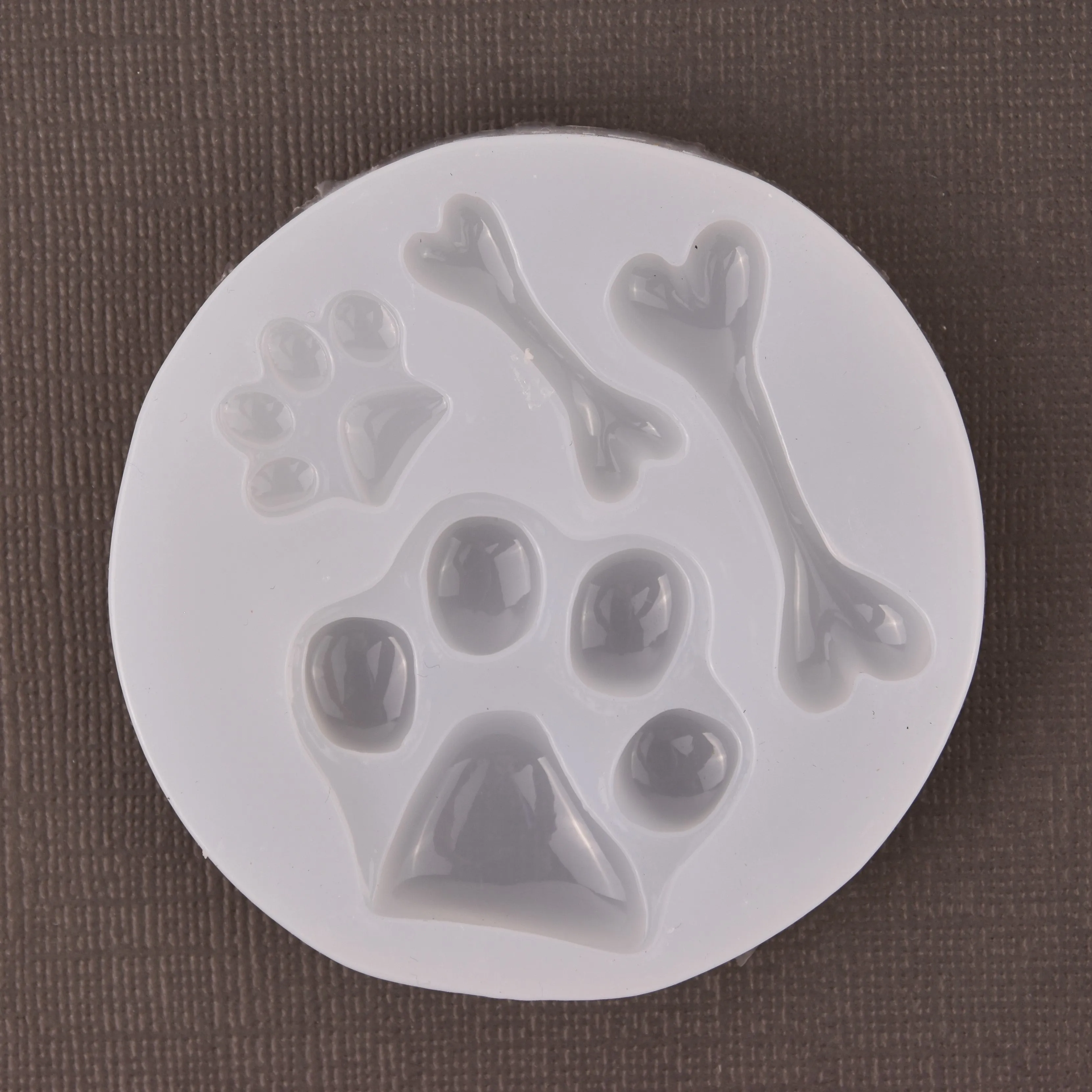 Dog Bone and Paw Silicone Resin Mold, Cabochon Fondant Mold, tol1411