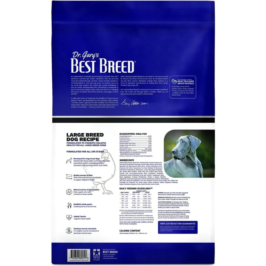 Dr. Gary's Best Breed Holistic Large Breed Dry Dog Food