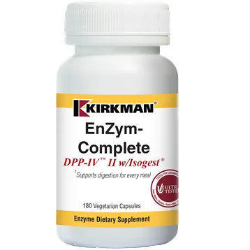 EnZyme Complete/DPP-IV II w/Isogest 180 caps by Kirkman Labs