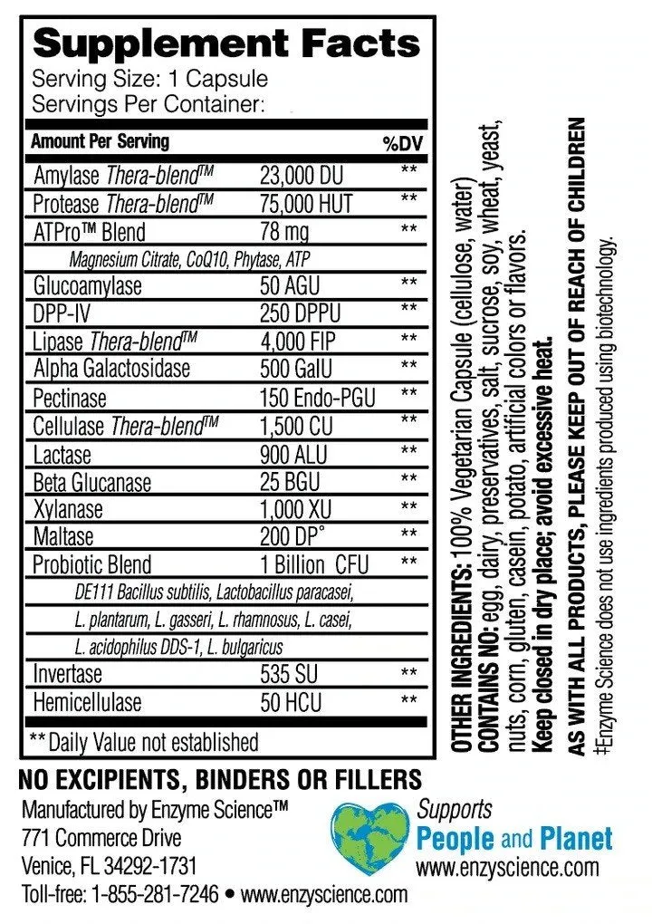 Enzyme Science Critical Digestion 30 Capsule