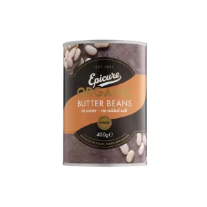 Epicure Butter Beans in Water, 400g