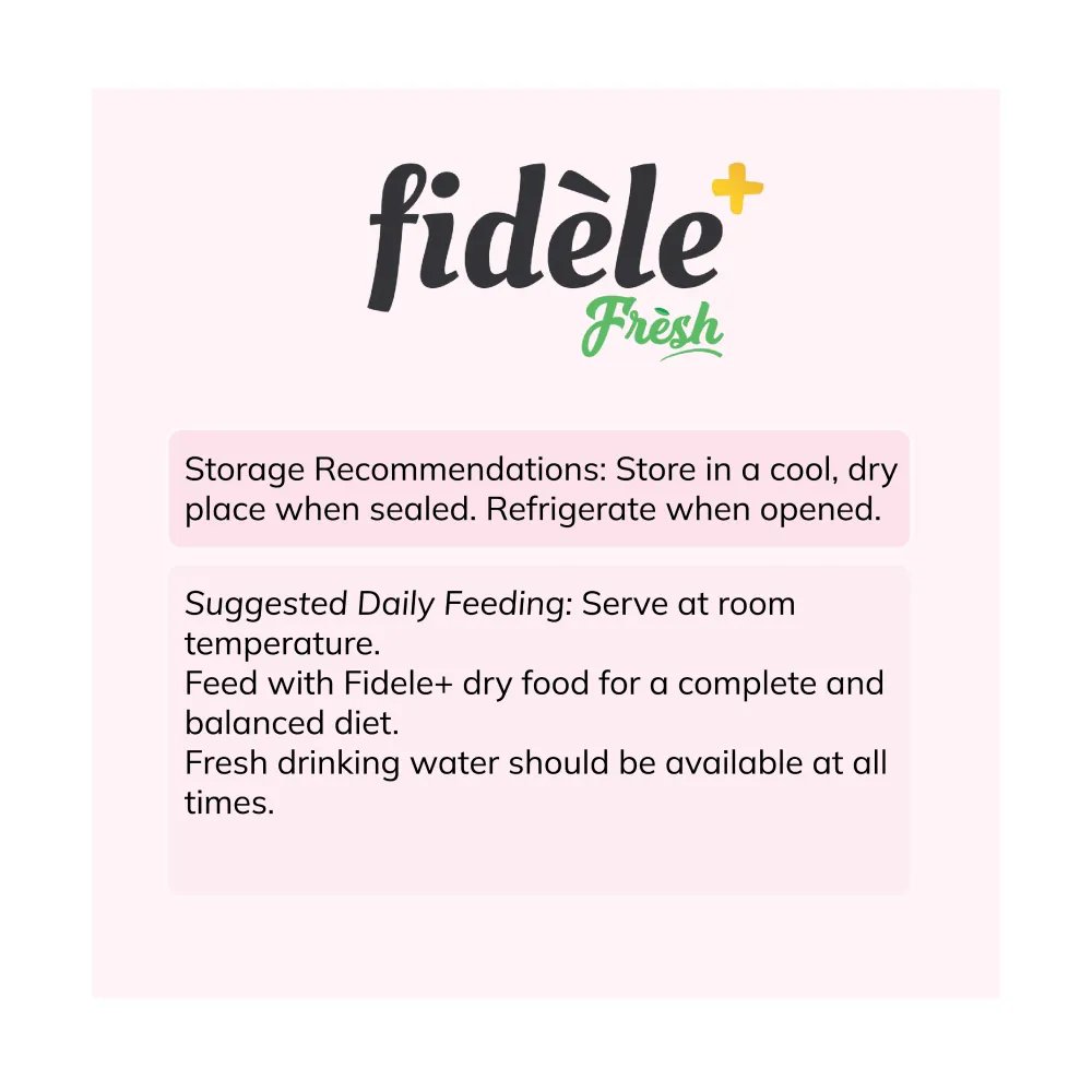 Fidele Plus Fresh Chicken with Vegetables Dog Wet Food