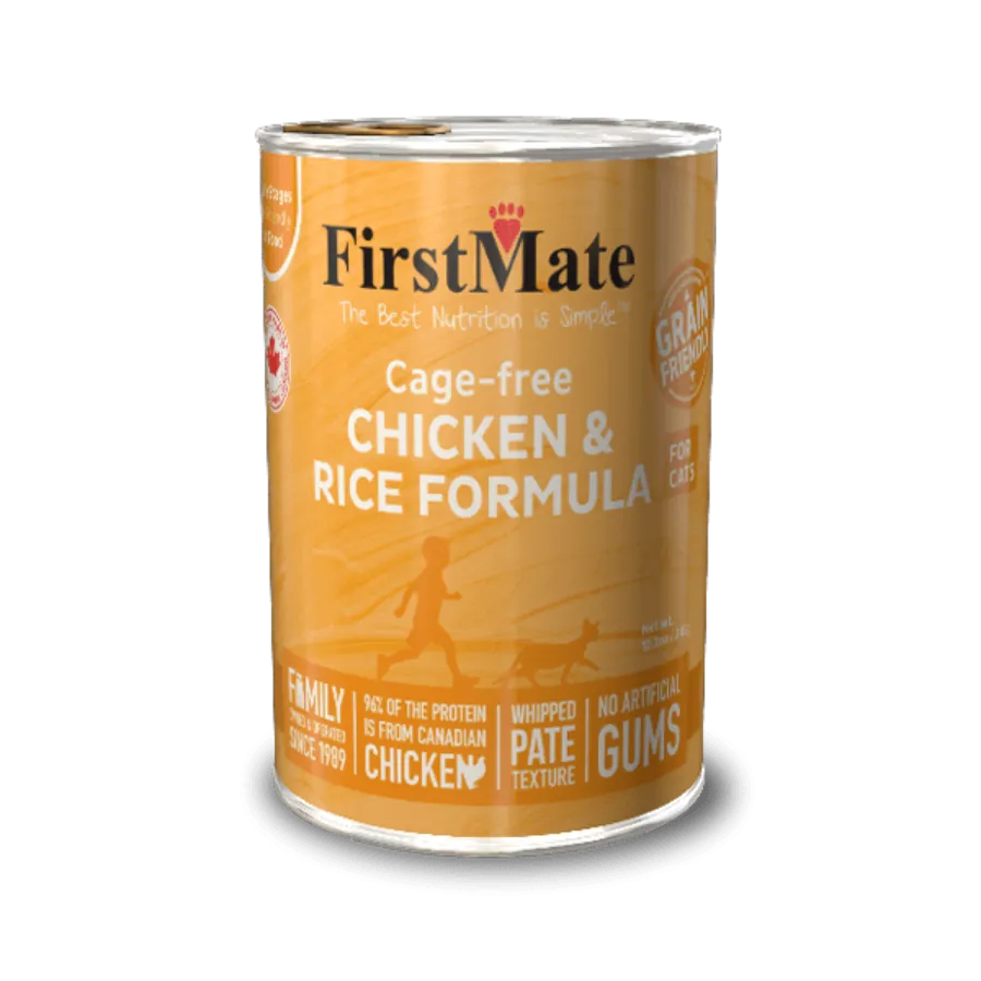 FirstMate Cage Free Chicken & Rice Formula Canned Cat Food