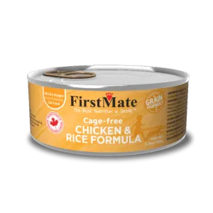 FirstMate Cage Free Chicken & Rice Formula Canned Cat Food