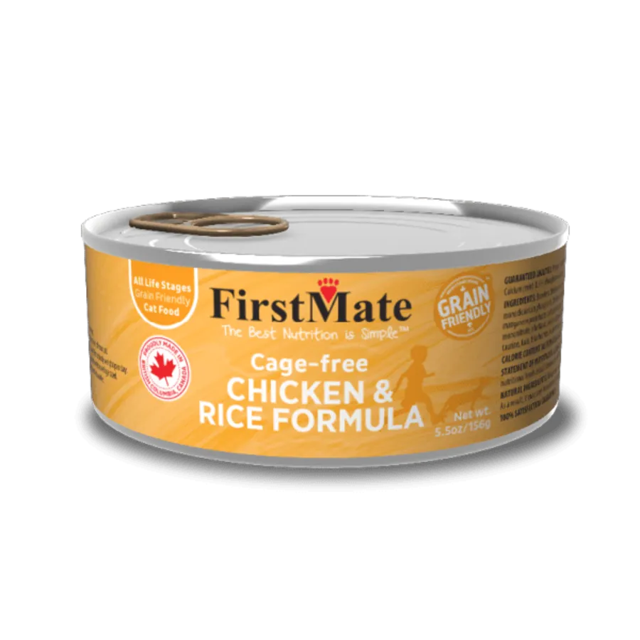 FirstMate Cage Free Chicken & Rice Formula Canned Cat Food