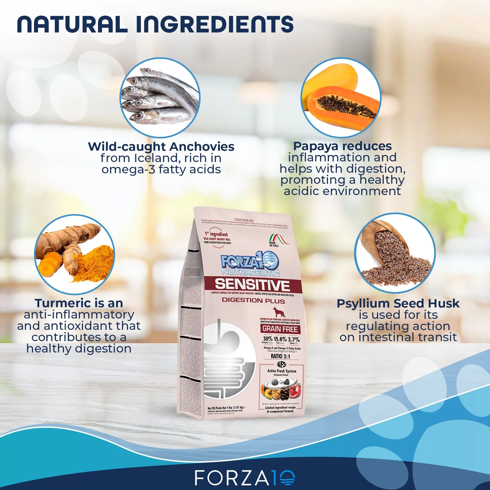 Forza10 Nutraceutic Sensitive Digestion Grain-Free Dry Dog Food