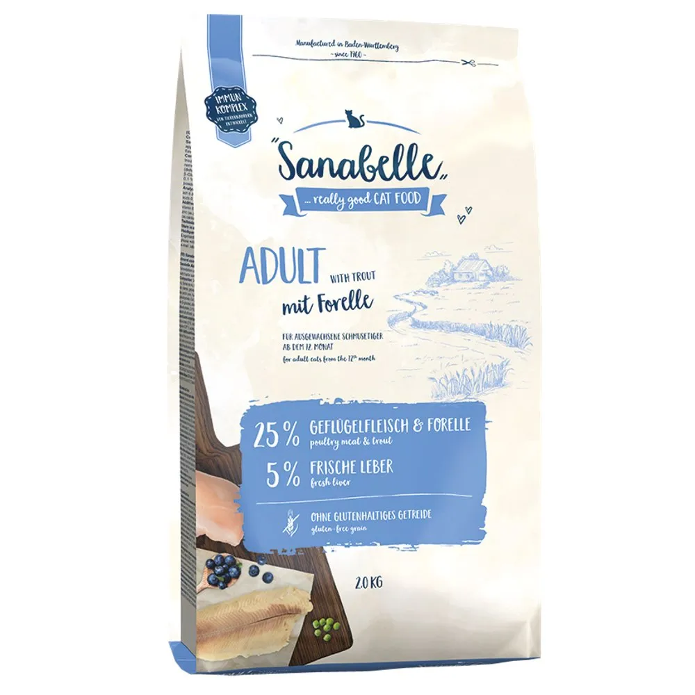 'FREE TREATS w 10kg/BUNDLE DEAL': Sanabelle Adult With Fine Trout Dry Cat Food