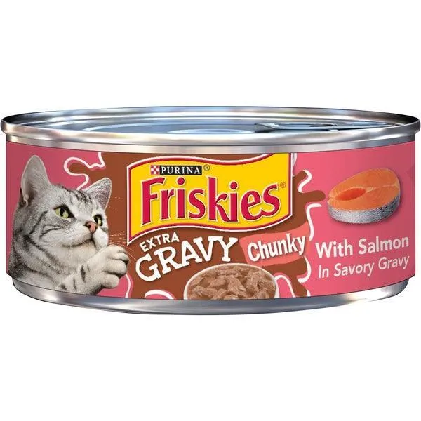 FRISKIES CAT FOOD CHUNKY WITH SALMON 1