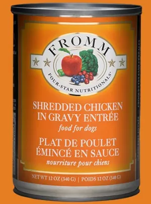 Fromm Shredded Chicken in Gravy Canned Entre Dog Food