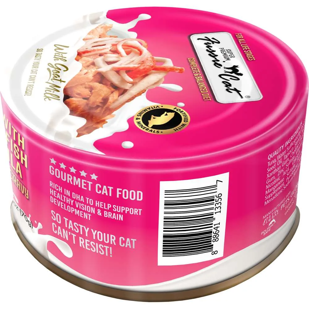 Fussie Cat Tuna With Ocean Fish Formula In Goat Milk Gravy Grain-Free Canned Cat Food 70g