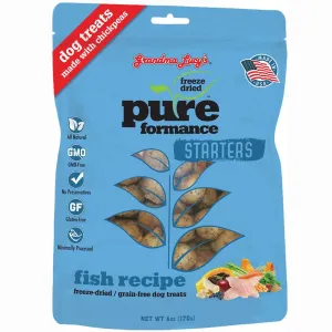 Grandma Lucy's Pureformance Starters Fish Freeze-Dried Grain-Free Dog Treats 6oz