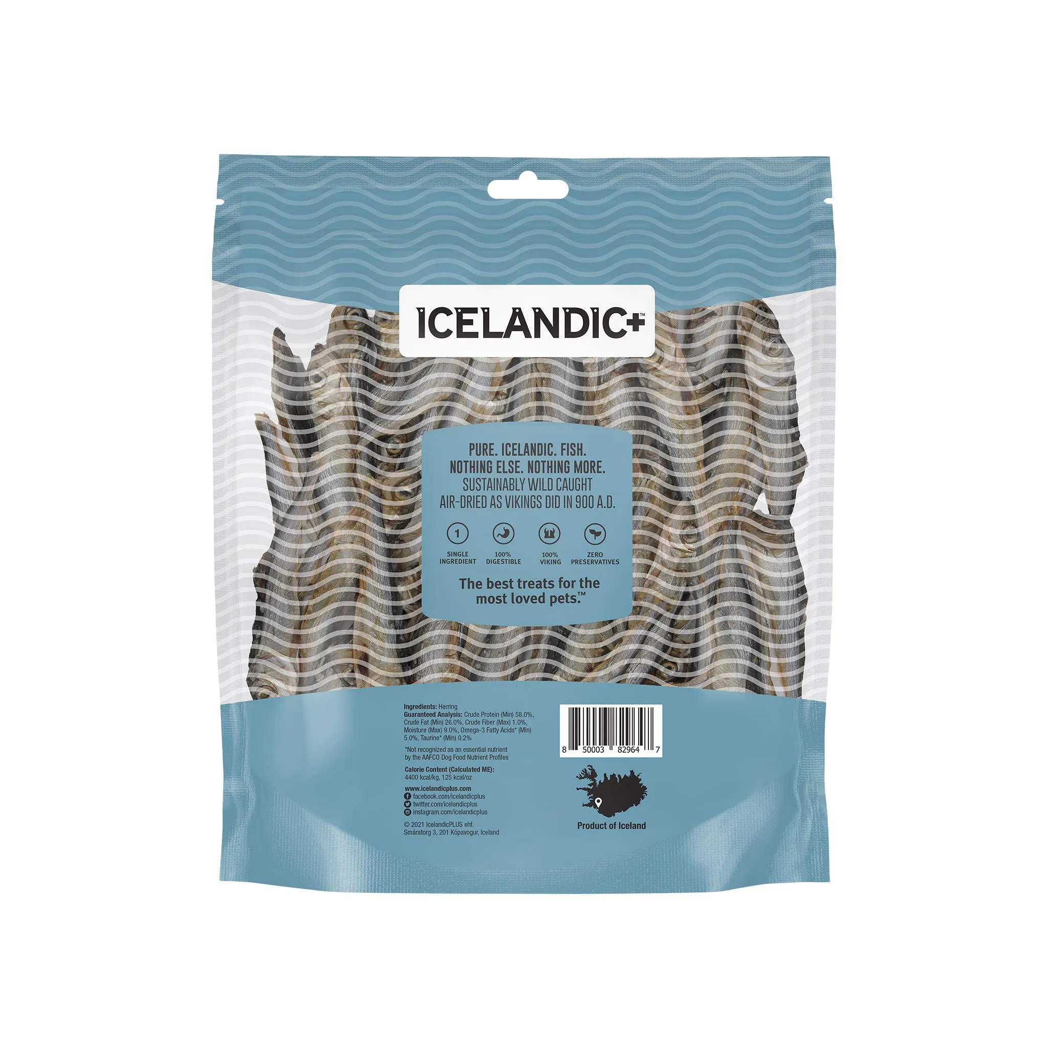 Icelandic  Herring Whole Fish Dog Treats