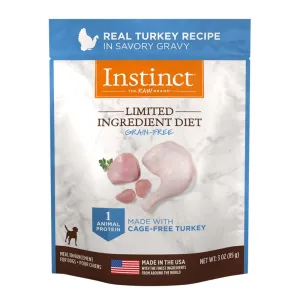 Instinct Limited Ingredient Diet Real Turkey Recipe Grain-Free Wet Dog Food Topper 3oz