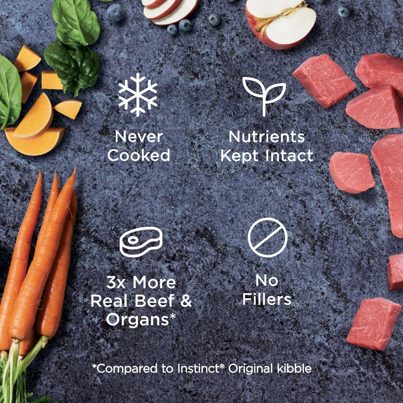 Instinct Natural Beef Recipe Raw Frozen Bites Dog Food